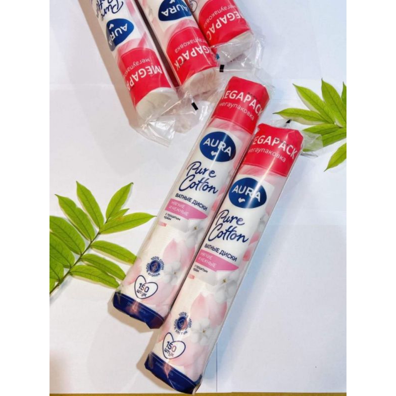 Bông tẩy trang Aura 150miếng