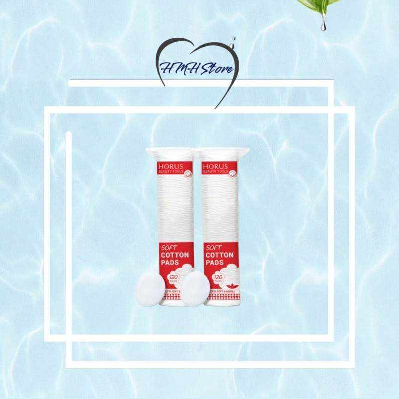 Bông tẩy trang Horus Soft Cotton Pads 120 miếng
