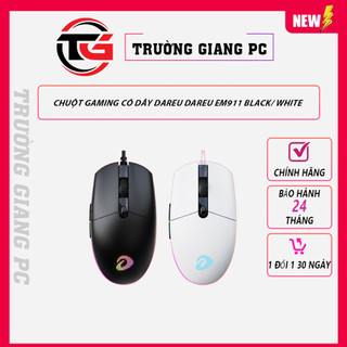 Chuột gaming có dây dareu dareu em911 white/ black - new bảo hành 24 tháng