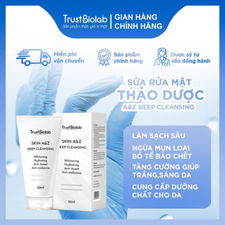  Sữa rửa mặt SKIN A&Z DEEP CLEANSING dùng làm sáng da, trẻ hóa mọi loại da - 50ml.