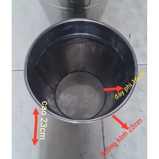 xô inox đựng đá _ xô dá