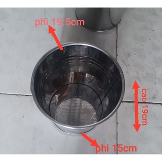 xô inox đựng đá _ xô dá