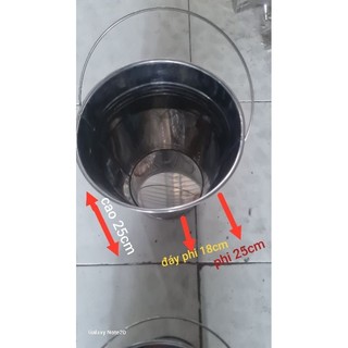 xô inox đựng đá _ xô dá
