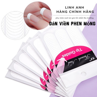 Sticker dán móng fen đầu móng - miếng dán hỗ trợ sơn móng nhanh - sticker fen đầu móng, Dán viền tạo phen móng