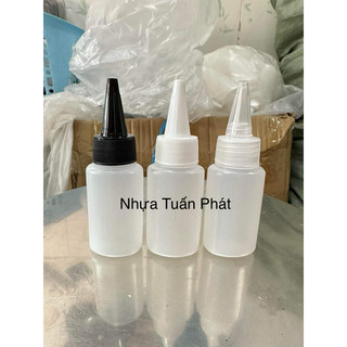 100 chai nhựa đầu nhọn đựng bơ 50ml 100ml 200ml