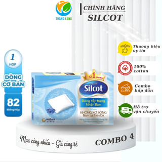 Bông tẩy trang Unicharm Silcot 82 miếng/hộp