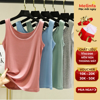 Áo hai dây, ba lỗ nữ, mặc nhà hàng ngày, chất vải Viscose tự nhiên mềm mại mát lạnh mặc mùa hè mã VAA0290