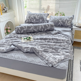 Bộ chăn ga gối đũi trần hè 5 món nhập khẩu