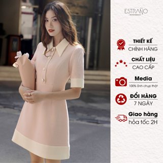  VÁY THIẾT KẾ CÀI KHUY DÁNG CHỮ A SANG CHẢNH - QUEENY DRESS BY ESTRANO 