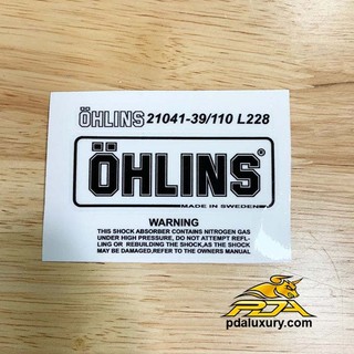 Tem Đơn Phuộc Ohlins Bình Dầu Dưới PDA