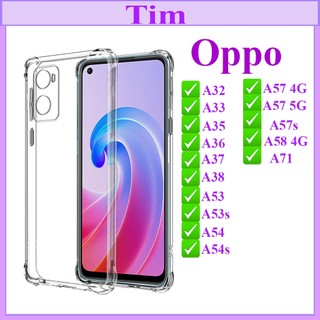 Ốp Dẻo Trong Chống Sốc Oppo A32/A33/A35/A36/A37/A38/A53/A53s/A54/A54s/A57/A57s/A58/A71 Loại Tốt , Không Ố Vàng