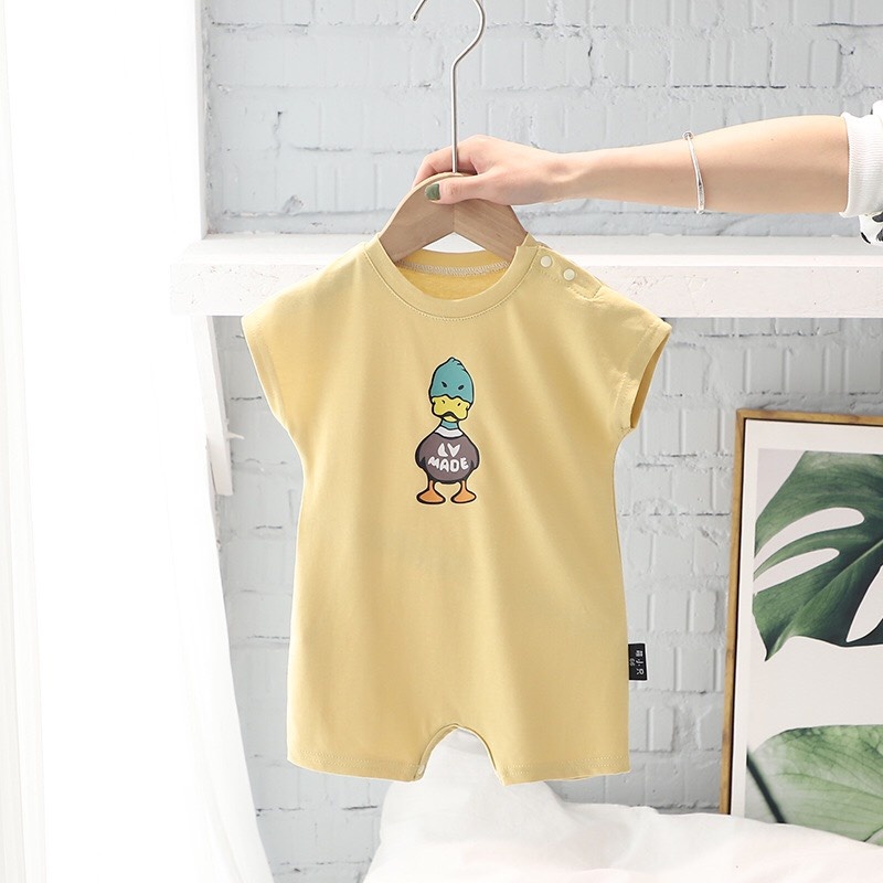 Body Đùi Đáng Yêu Cho Bé, Bộ Liền Thân Cộc Tay Chất Thun Lạnh Thoáng Mát, Bodysuit Sơ Sinh 3-12kg