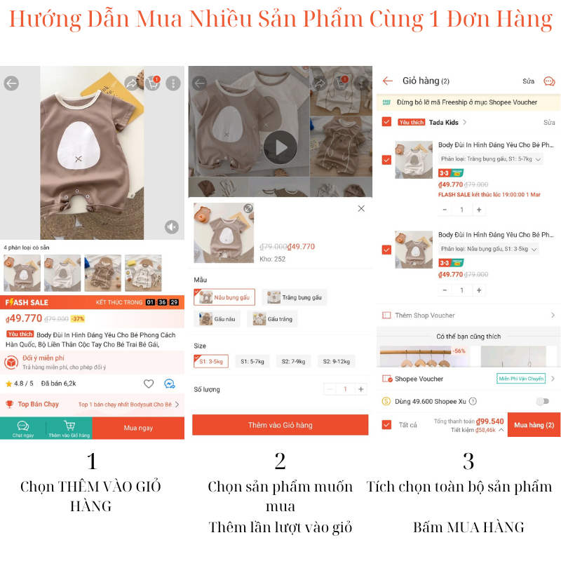 Body Đùi Đáng Yêu Cho Bé, Bộ Liền Thân Cộc Tay Chất Thun Lạnh Thoáng Mát, Bodysuit Sơ Sinh 3-12kg