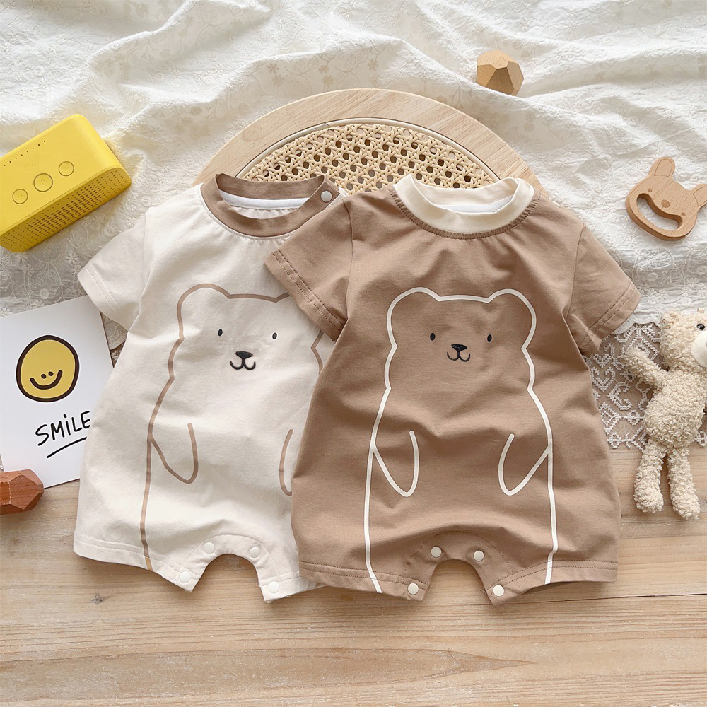 Body Đùi Đáng Yêu Cho Bé, Bộ Liền Thân Cộc Tay Chất Thun Lạnh Thoáng Mát, Bodysuit Sơ Sinh 3-12kg
