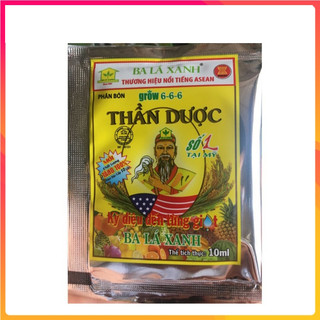 Phân bón lá Thần Dược Grow 6-6-6 10ml đậm đặc, xanh cây mướt lá, bật chồi, bung đọt