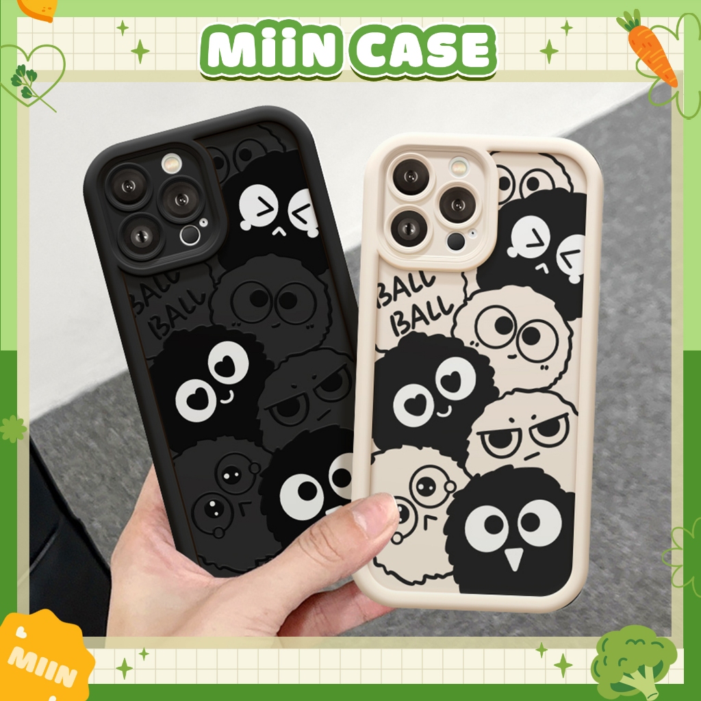 Ốp Lưng iPhone Camera Viền Cao Black Ball Mềm Chống Sốc,Cao Cấp- iP 6/6s/7/8/Plus/X/XS/XR/11/12/13/14/15/16/Pro/Max/Mini