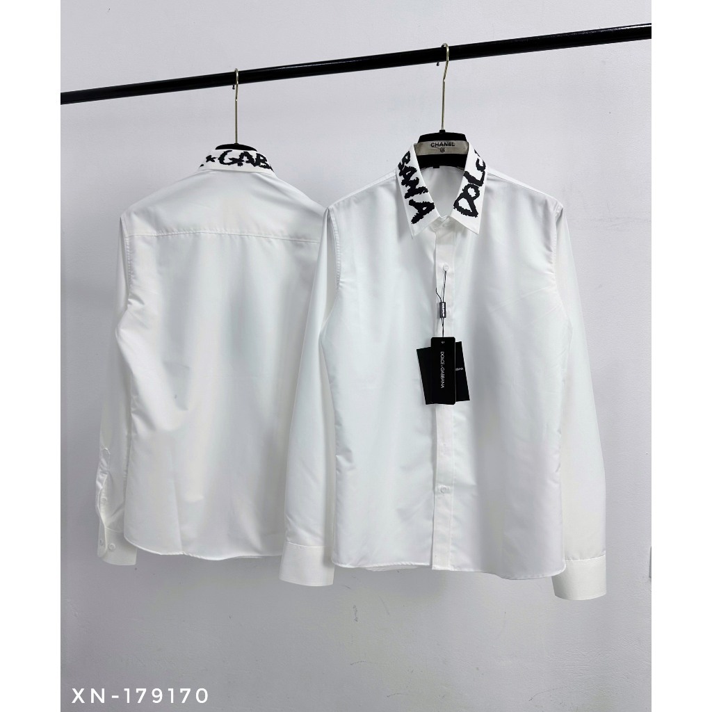  Áo Sơ Mi Nam Đôn Chề Logo In Trên Cổ Áo Siêu Đẹp – Áo Sơ Mi Nam Nữ Đon Chề Chất Liệu Cao Cấp 