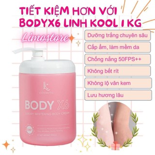 Kem body X6 chính hãng, Hộp 250g và hộp 1kg siêu tiết kiệm,Kem dưỡng trắng da,trống nắng hiệu quả