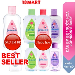 DẦU EM BÉ Massage Baby Oil & NƯỚC HOA Baby Cologne  Johnson's 50ml/125ml/200ml