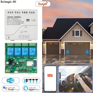 Công tắc tuya smart life 4ch thông minh wifi bluetooth + rf 220v 07-32v 5v