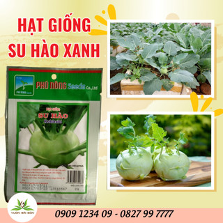 Hạt Giống Su Hào Phú Nông hạt giống chắc khỏe, tỉ lệ nẩy mầm 98% (Vườn Sài Gòn - Vuon Sai Gon)