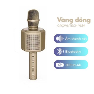 Micro bluetooth mini đa năng GrownTech YS 89 karaoke thu âm, kiêm loa bluetooth