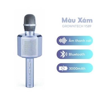 Micro bluetooth mini đa năng GrownTech YS 89 karaoke thu âm, kiêm loa bluetooth