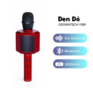 Micro bluetooth mini đa năng GrownTech YS 89 karaoke thu âm, kiêm loa bluetooth