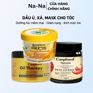 Dầu ủ, xả phục hồi tóc khô sơ, dưỡng tóc mềm mượt tự nhiên Compliment Oil Therapy - Argan Oil 500ml hàng nội địa Nga