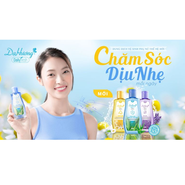 (MỚI)Dung dịch vệ sinh Dạ Hương Daily Fresh thế hệ mới 145ml