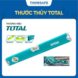 Thước thủy tinh không nam châm total tmt24036 tmt26036 kích thước 40cm-60cm, độ dày thước nhôm 1mm - thinksafe