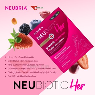 Men vi sinh phụ khoa Neubria Neubiotic Her 30 viên bổ sung lợi khuẩn ngăn