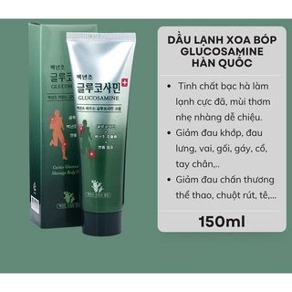 [sale] DẦU XOA BÓP, DẦU LẠNH GLUCOSAMINE HÀN QUỐC (TUÝP 150ML)