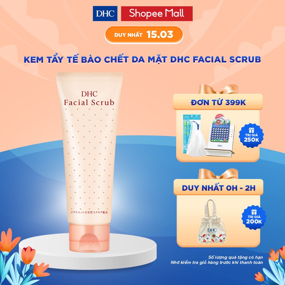 Kem tẩy tế bào chết da mặt DHC Facial Scrub 100g