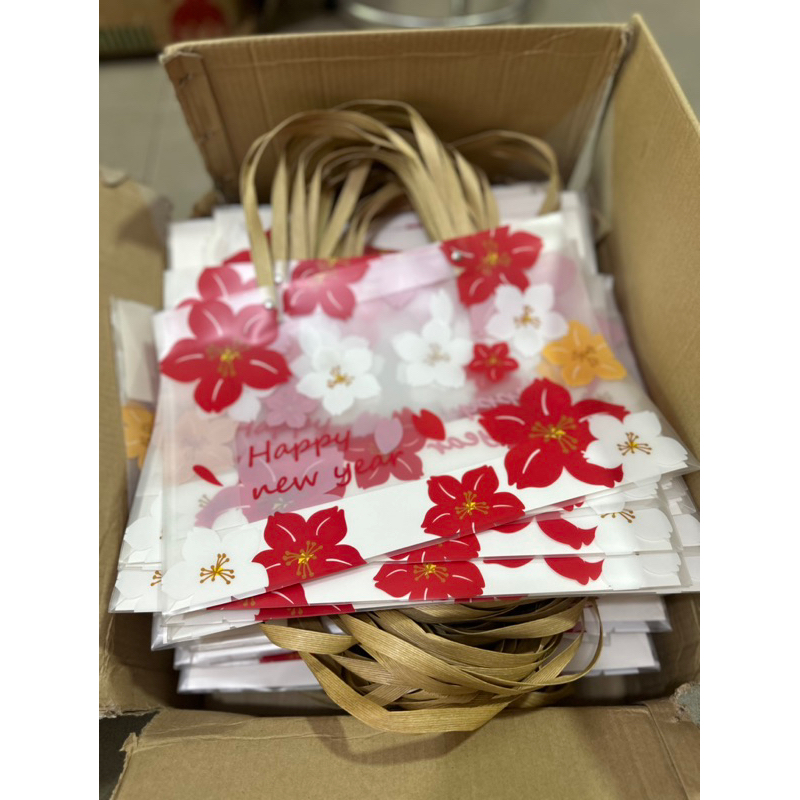 Túi Nhựa PVC Trong Suốt Túi Đựng KHAY Quà 35cm x 25cm