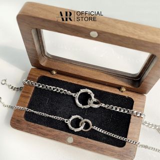Lắc tay đôi nam nữ vòng tay Catus bạc 925-Aura Silver-LĐ03