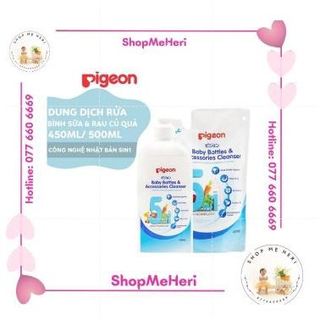 Nước rửa bình sữa Pigeon nội địa Nhật