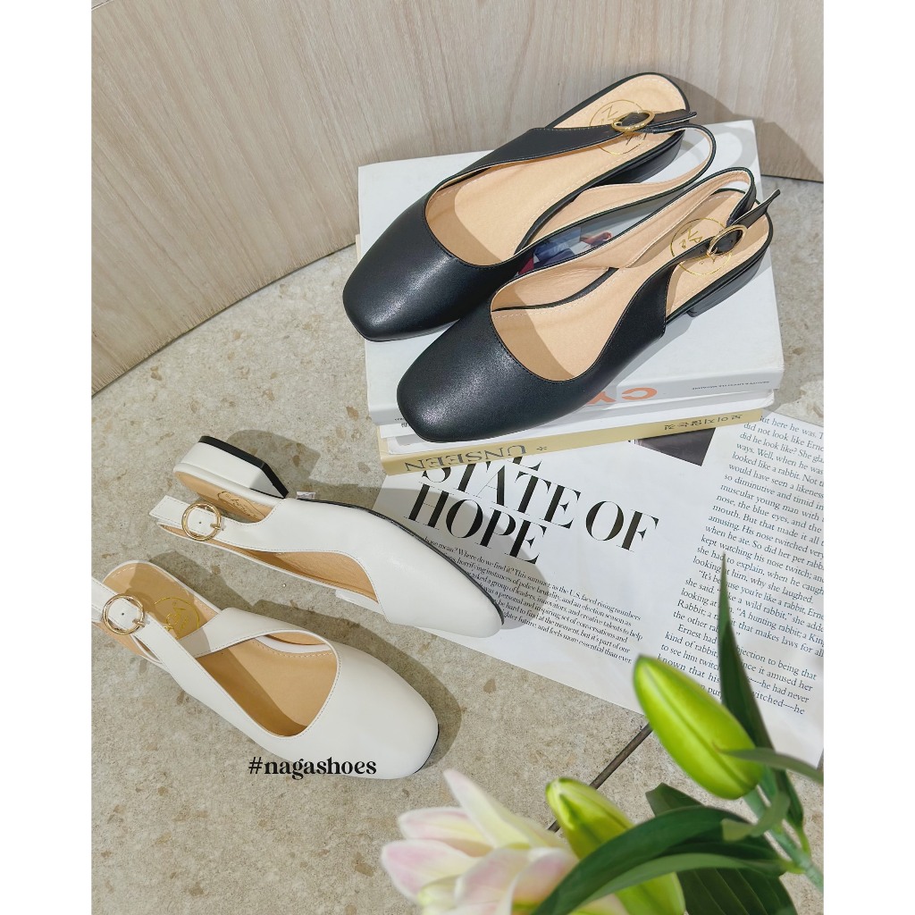 Búp bê Nagashoes mũi vuông có khóa tròn NAB22