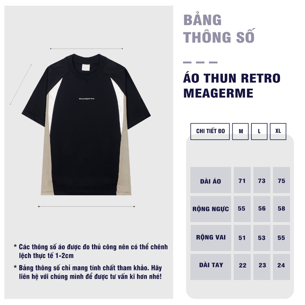 Áo Thun Local Brand Unisex, Áo Phông Retro Nam Nữ Oversize Meagerme Phong Cách Hàn Quốc TS031
