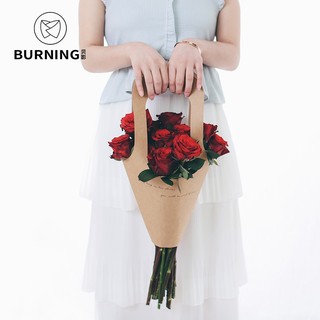 Túi giấy Kraft cắm hoa, đựng hoa, Túi giấy trang trí hoa làm quà tặng 8/3, 20/10, 20/11, quà tặng sinh nhật