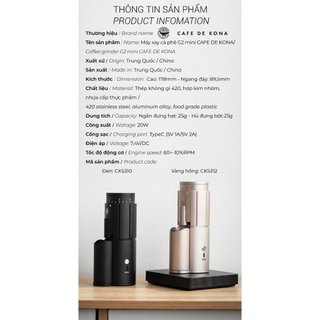 [VOLCANO] Máy xay cà phê G2 mini CAFE DE KONA