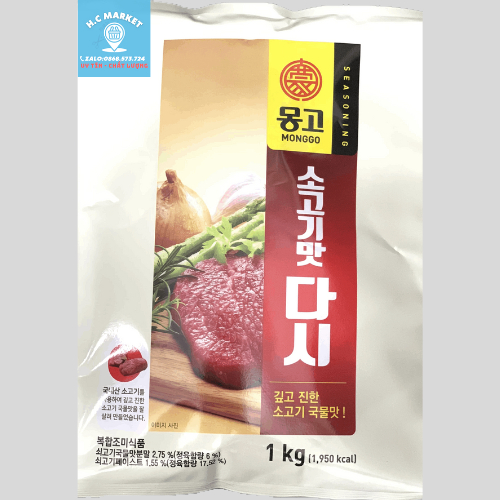 [GIÁ TỐT] Bột nêm gia vị bò MONGGO 1KG
