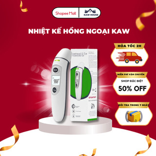 Nhiệt kế điện tử hồng ngoại, đo trán đo tai, máy đo thân nhiệt không tiếp xúc, độ chính xác cao, BH 12 tháng
