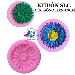 2506.102 khuôn silicon hoa cúc đồng tiền 4.5cm