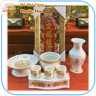 Combo thờ ông táo, ông thiên bàn thờ rộng 30cm-35cm-40cm khung gỗ đẹp - đồ thờ cúng phước hoa