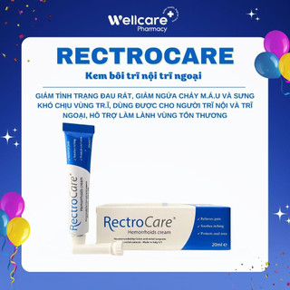 Kem bôi trĩ RectroCare -Tuýp 20ml, kem bôi trĩ nội, trĩ ngoại, bảo vệ, giảm triệu chứng