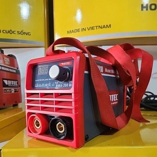 Máy hàn que btec mma-200 mini máy hàn que mini nhỏ gọn bao kéo que 3.2mm bảo hành 12 tháng