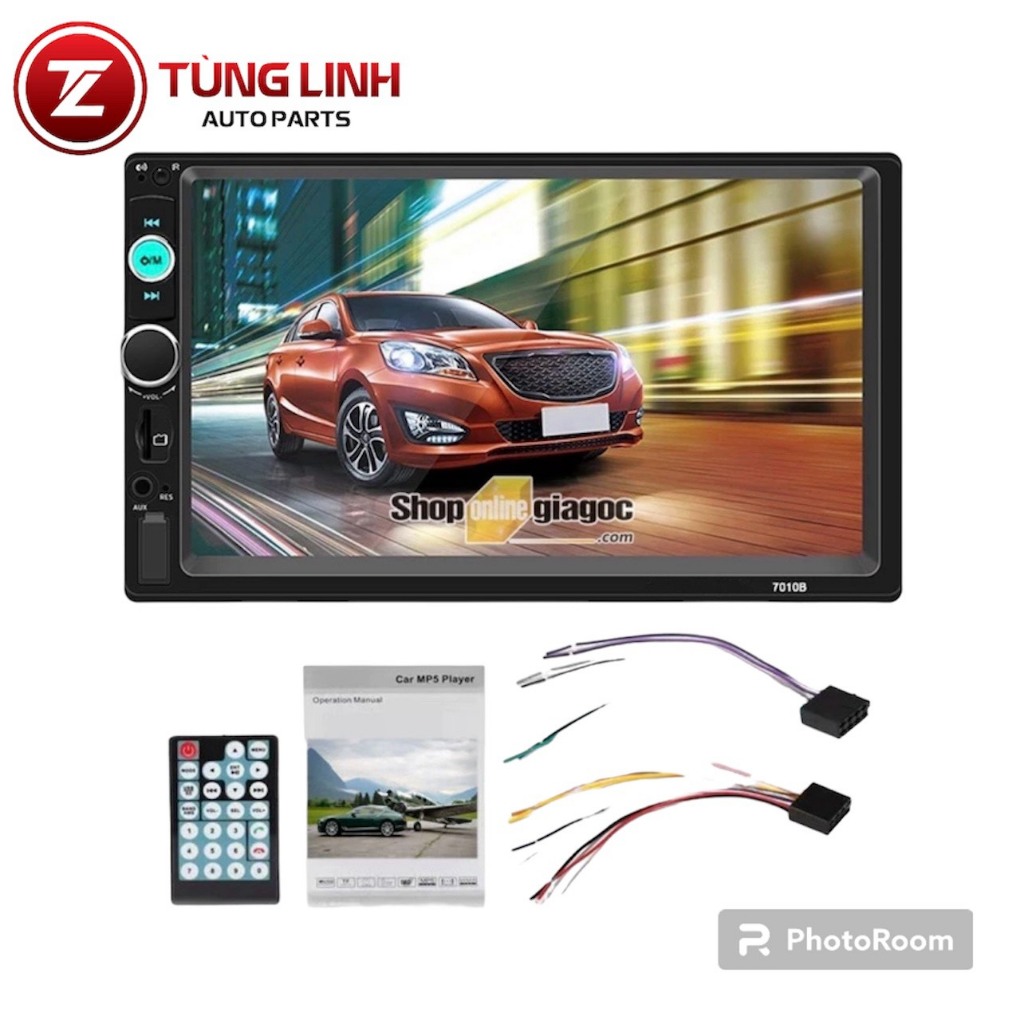 Đầu Phát Nhạc Mp5 Cảm Ứng 7 Inch HD Bluetooth 7010B có điện áp 12V và 24V Hàng loại 1