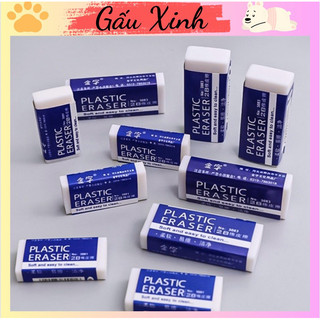 Tẩy gôm plastic màu trắng cỡ nhỏ