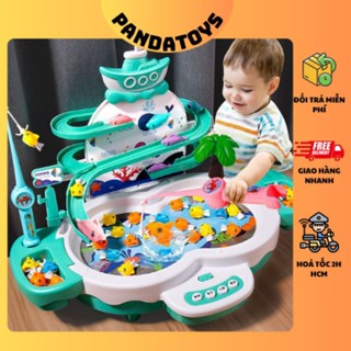 (Hoả Tốc HCM)Đồ Chơi thác Câu Cá Cho Bé Có Tháp Cầu Trượt, Đèn Nhạc, đồ chơi vận động